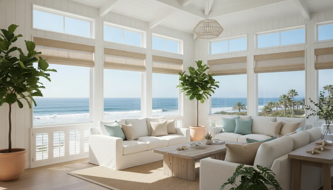 Best Window Treatments for Coastal Homes in Southern California