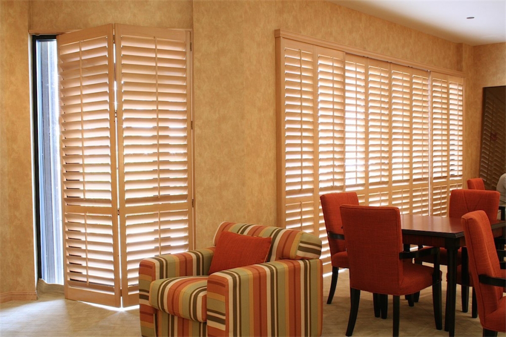 tan shutters - shutters san diego