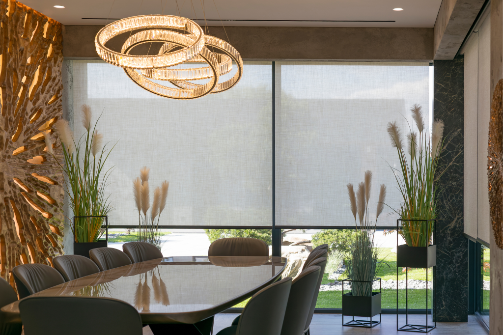 Automated shades in a commercial setting