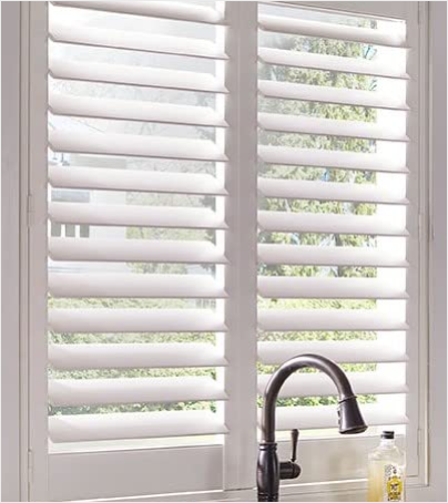 Shutters gallery — Plantation, full-height, bypass, and specialty shape shutters.