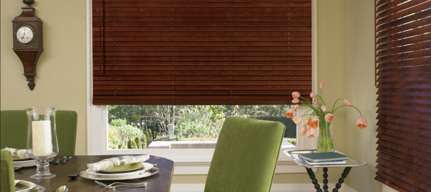 brown dining room blinds - Southern California Window Coverings